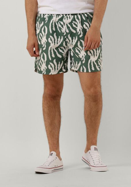 PUREWHITE  SWIMSHORT WITH ALL OVER PRINT Olive - large