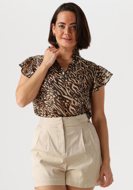 NUKUS Haut AURORA TOP en marron - large