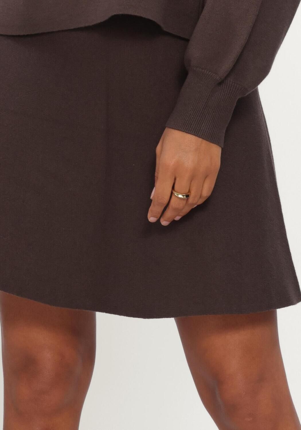 MSCH COPENHAGEN Mini-jupe MSCHMERCY EAST SKIRT en marron - large