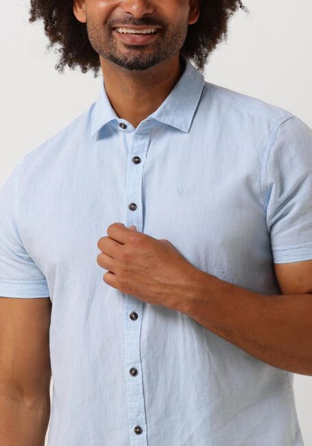 PME LEGEND Chemise décontracté SHORT SLEEVE SHIRT CTN LINEN 2TONEN OWEN en bleu - large