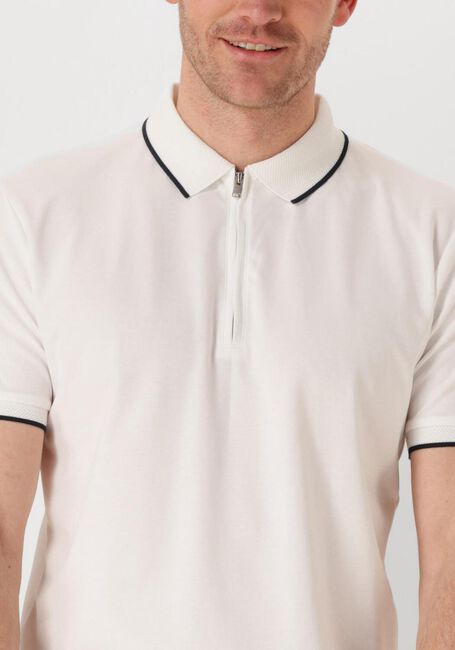 SELECTED HOMME Polo SLHFAVE SPORT ZIP SS POLO NOOS en blanc - large