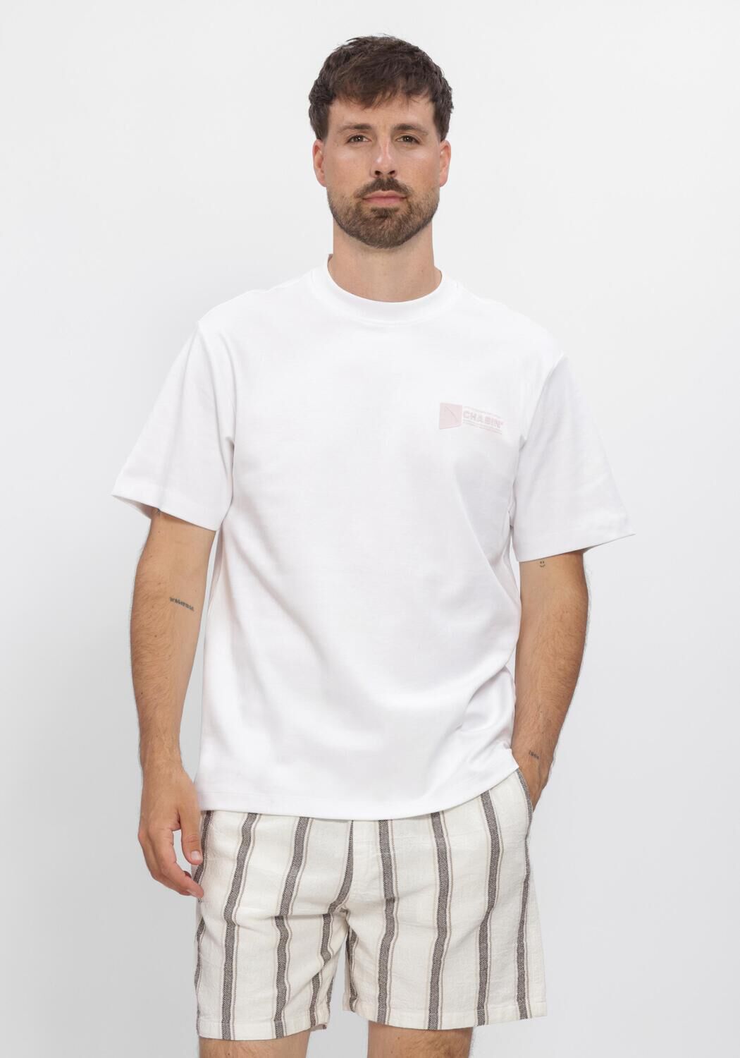 CHASIN T-shirt 52110080_IDO TEE en blanc - large