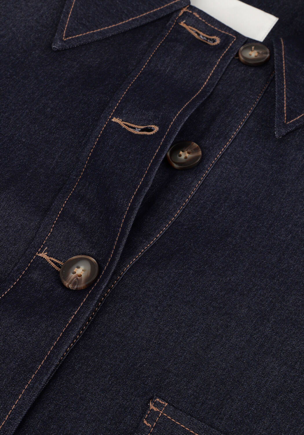 Donkerblauwe CO'COUTURE  TERRY DENIM JACKET - large