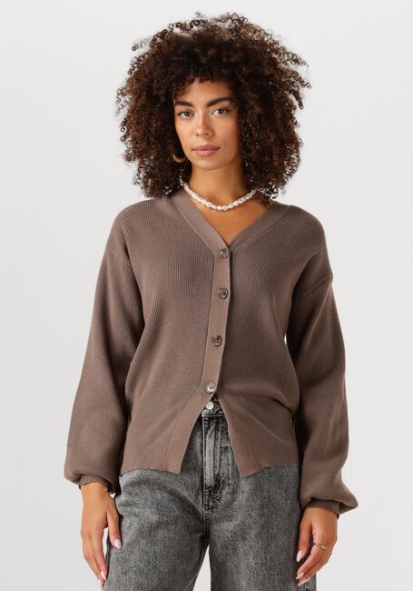 YDENCE Gilet CARDIGAN JANELLA en marron - large
