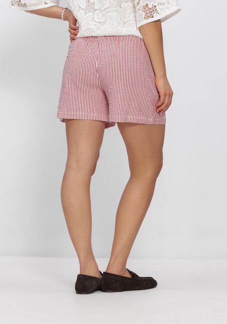 POM AMSTERDAM SHORTS SEERSUCKER RED WHITE Pantalons en rouge - large