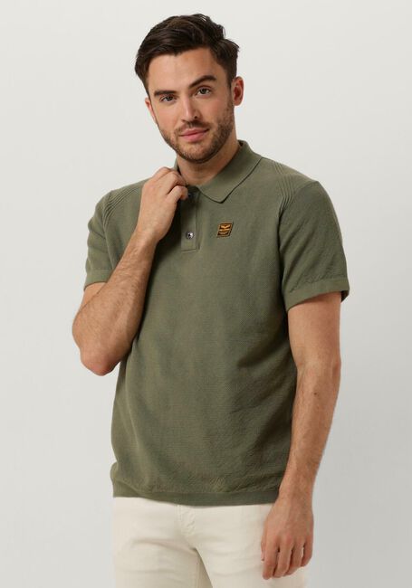 PME LEGEND Polo SHORT SLEEVE POLO KNITTED en vert - large