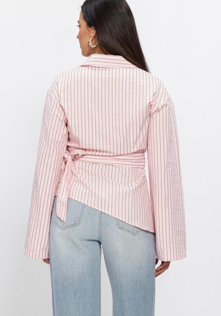 Roze NEO NOIR  TIFUNA STRIPE WRAP SHIR - large