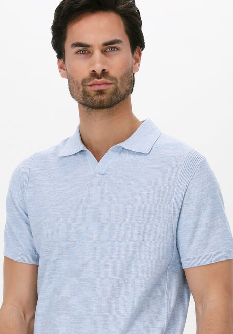 DSTREZZED Polo MERCURY S/S POLO MELANGE SLUB en bleu - large