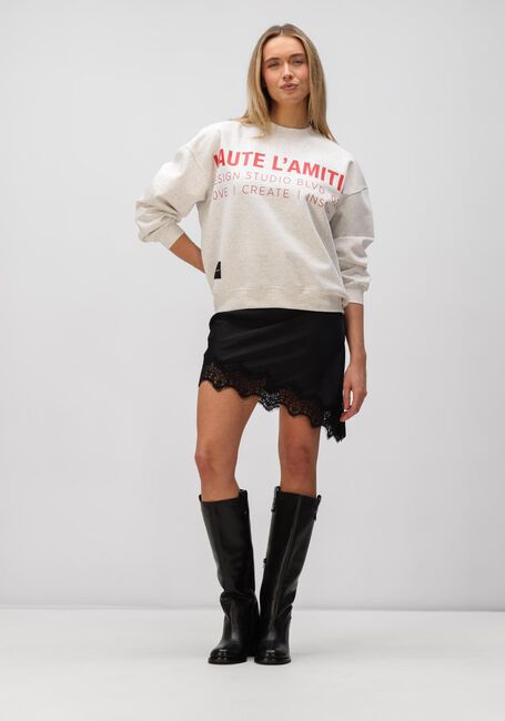 Zwarte HAUTE L'AMITI&Eacute; Jurken NAOMI ASYM LINGERIE DRESS - large