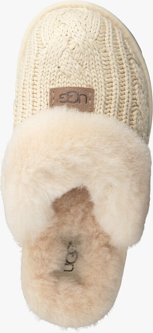 Witte UGG Pantoffels COZY KNIT CABLE - large