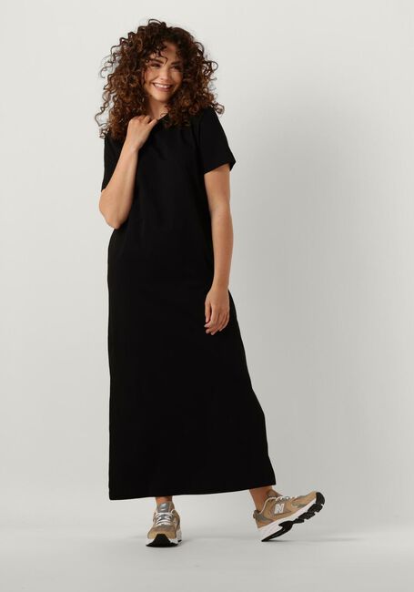 SELECTED FEMME Robe maxi SLFESSENTIAL SS ANKLE TEE DRESS en noir - large