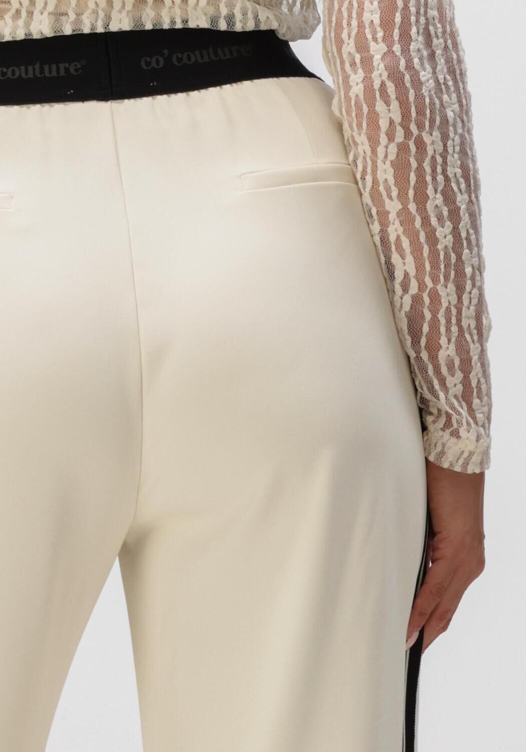 CO'COUTURE Pantalon large AMINA SPLIT LL PANEL Cr&egrave;me - large