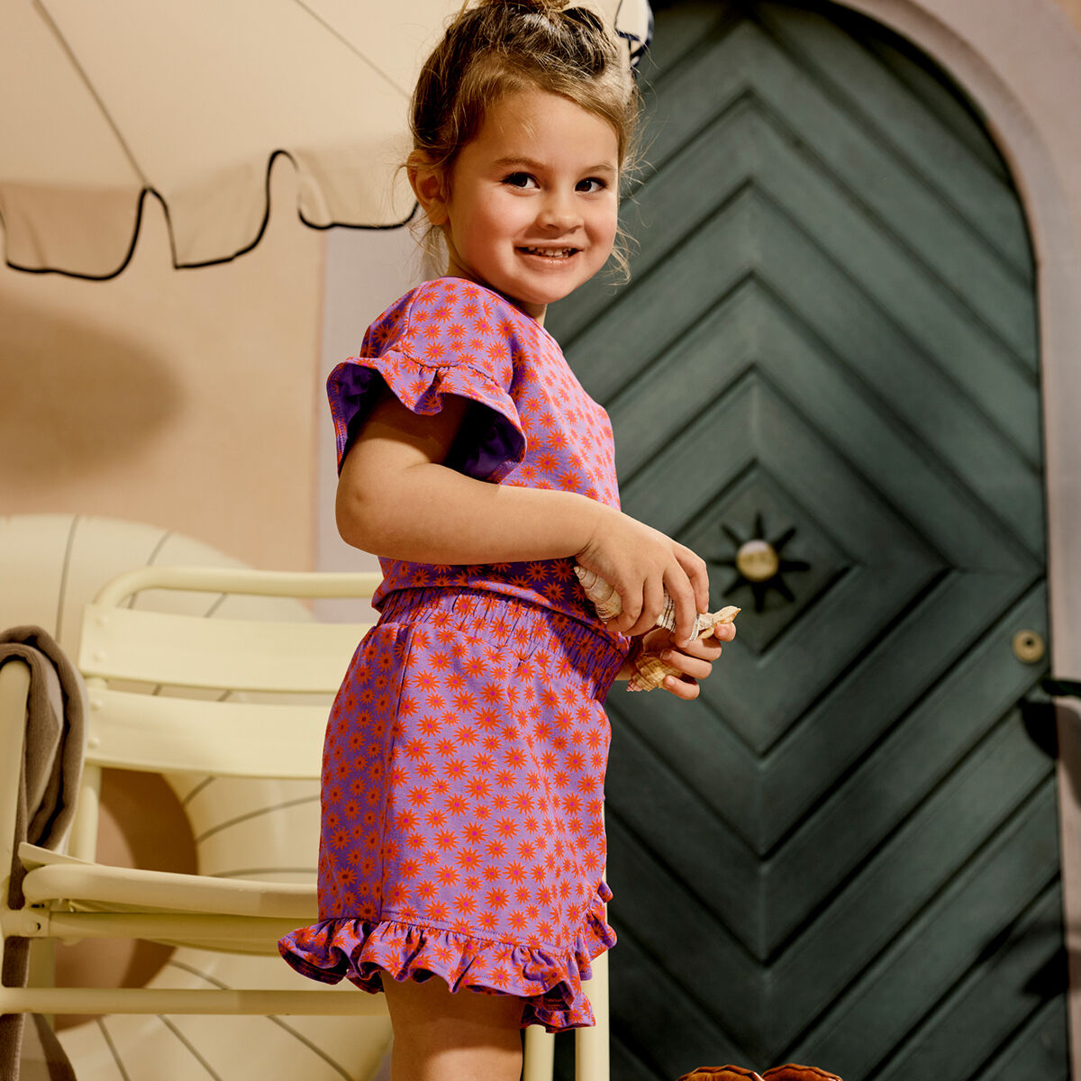 Z8 Mini-jupe RIVA en violet - large