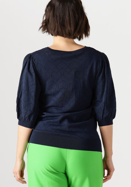 JANSEN AMSTERDAM Haut JUDITH TOP JK 136 SHORT SLEEVE Bleu foncé - large