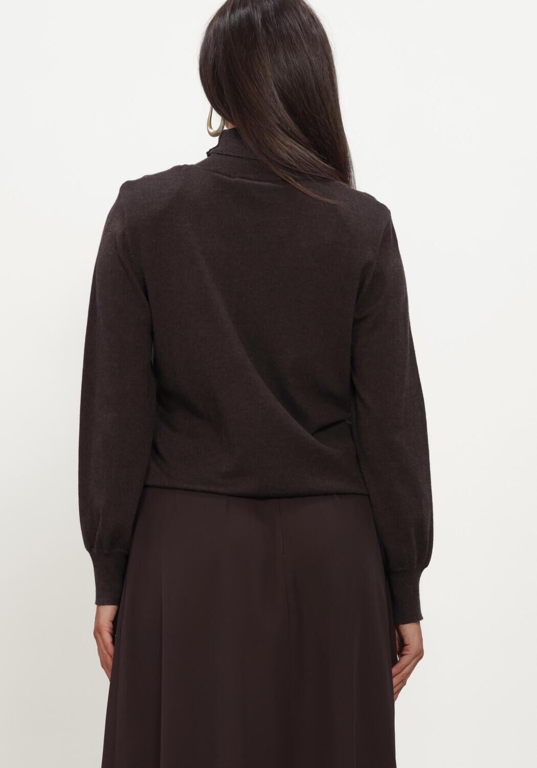CO'COUTURE Pull CORYCC PADDED ROLL-NECK KNIT en marron - large