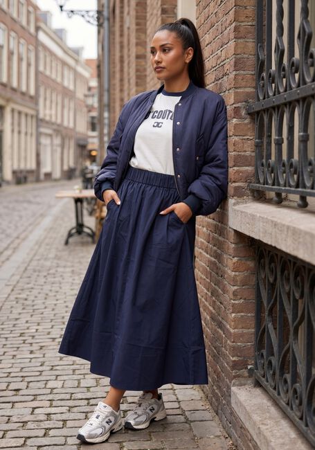 NOTRE-V Jupe maxi NV-FRIGG Bleu fonc&eacute; - large