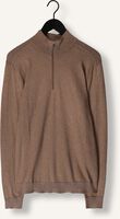 SELECTED MEN Pull SLHBERG HALF ZIP CARDIGAN NOOS en marron SELECTED MEN Pull SLHBERG HALF ZIP CARDIGAN NOOS en marron - medium