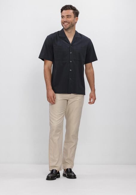 Donkerblauwe JC RAGS Casual overhemd CASUAL SHIRT AARON WRINKLE - large