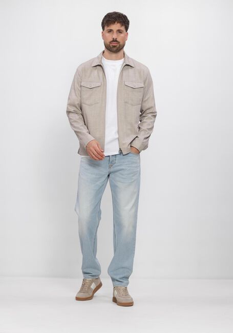 Beige BLUE INDUSTRY  OVERSHIRT STRETCH - large