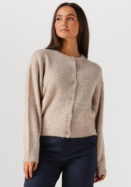MINUS Gilet AURELIA KNIT CARDIGAN en beige - large