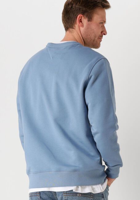 TOMMY JEANS Pull TJM REG BADGE CREW EXT en bleu - large