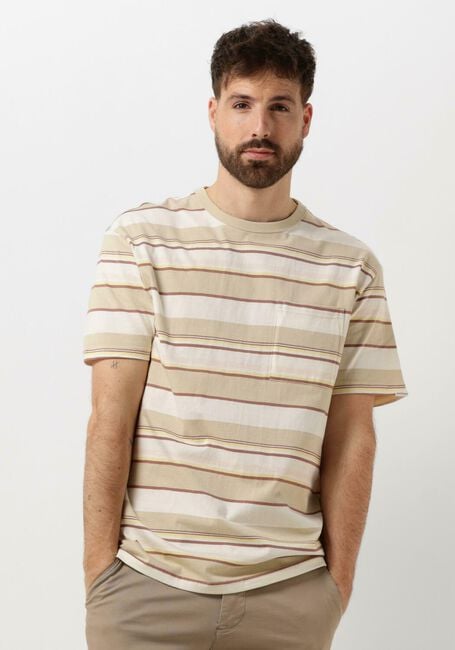 ANERKJENDT T-shirt AKKIKKI S/S STRIPE TEE en beige - large