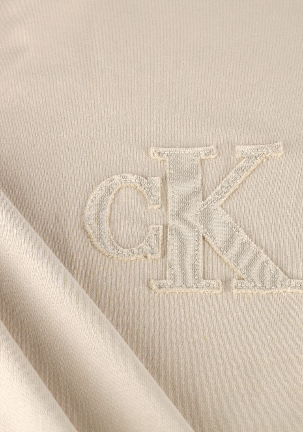 CALVIN KLEIN T-shirt CK APPLIQUE TEE en beige - large