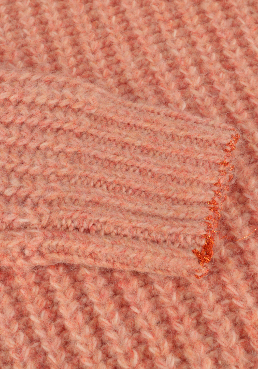 LIKE FLO Pull DOOR KNITTED SWEATER en orange - large