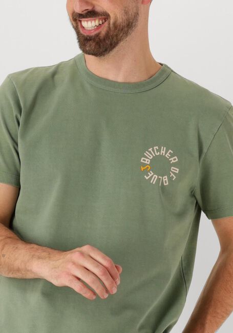 BUTCHER OF BLUE T-shirt ARMY CIRCLE TEE en vert - large