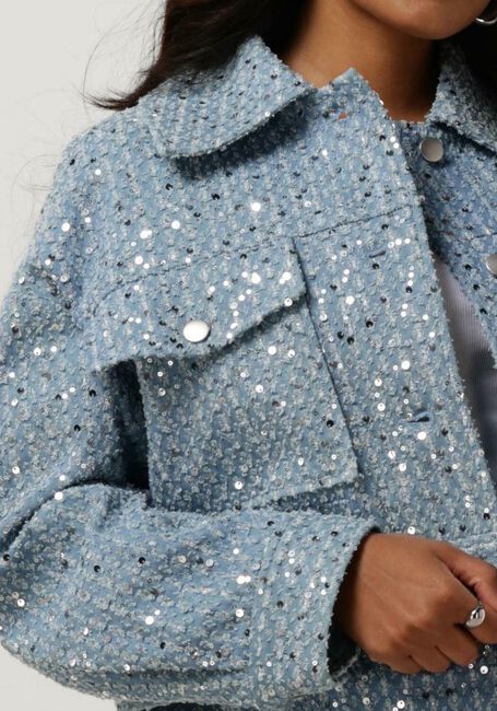 SECOND FEMALE Veste en jean LEMARA JACKET Bleu clair - large