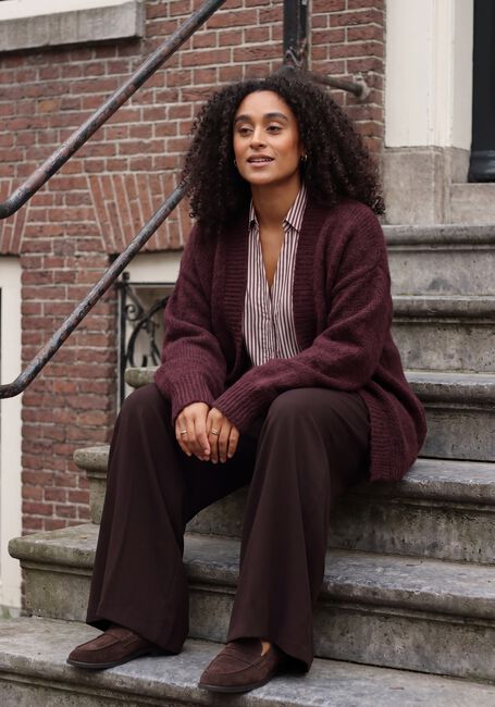 Bordeaux SUMMUM Vest PUFF SLEEVE CARDIGAN COZY - large