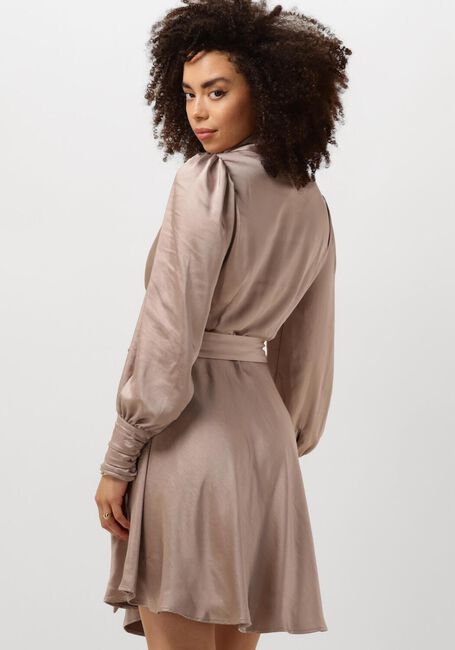 NOTRE-V Mini robe NV-DORIS SATIN DRESS en taupe - large