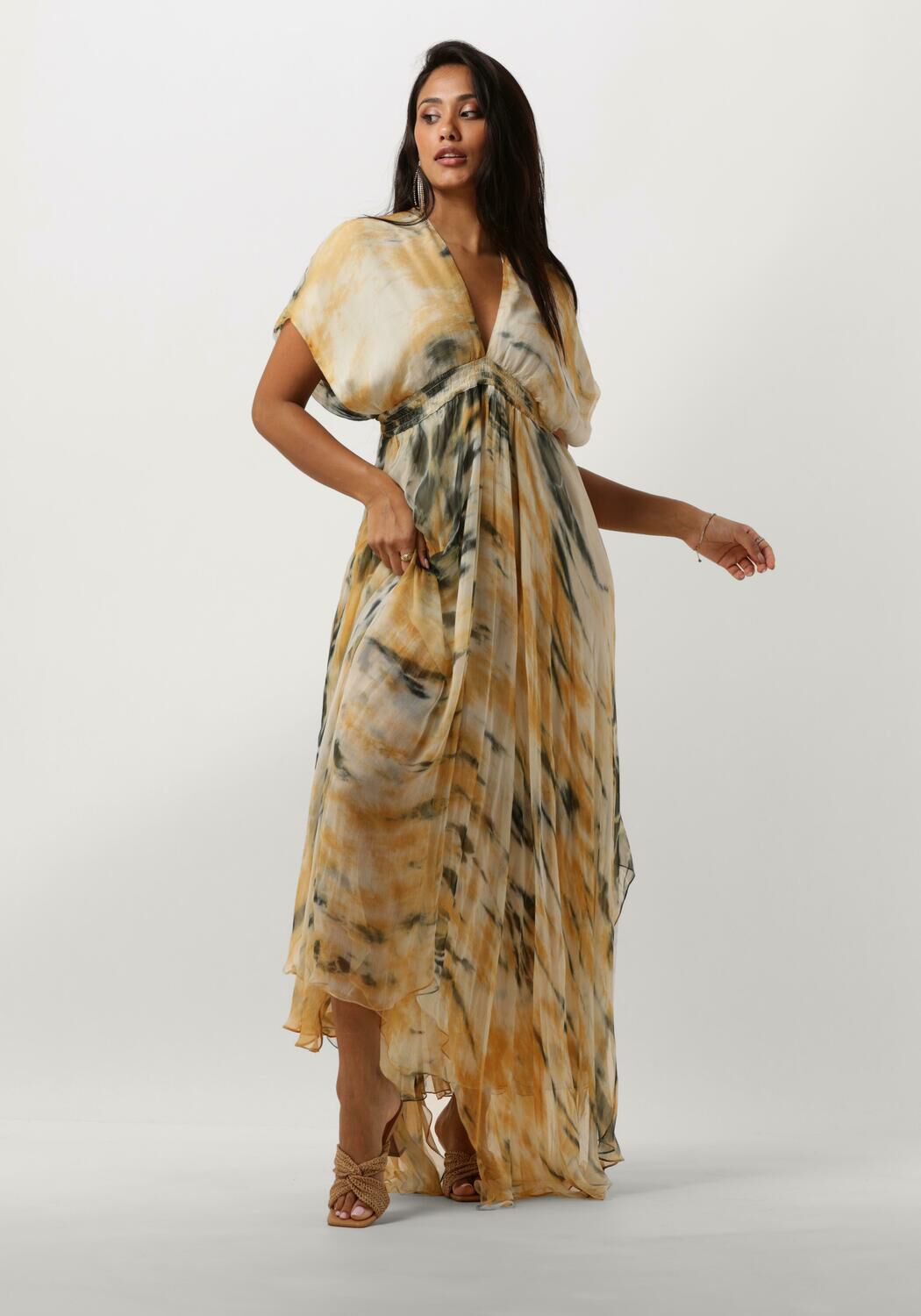 MES DEMOISELLES Robe maxi INES en orange Omoda