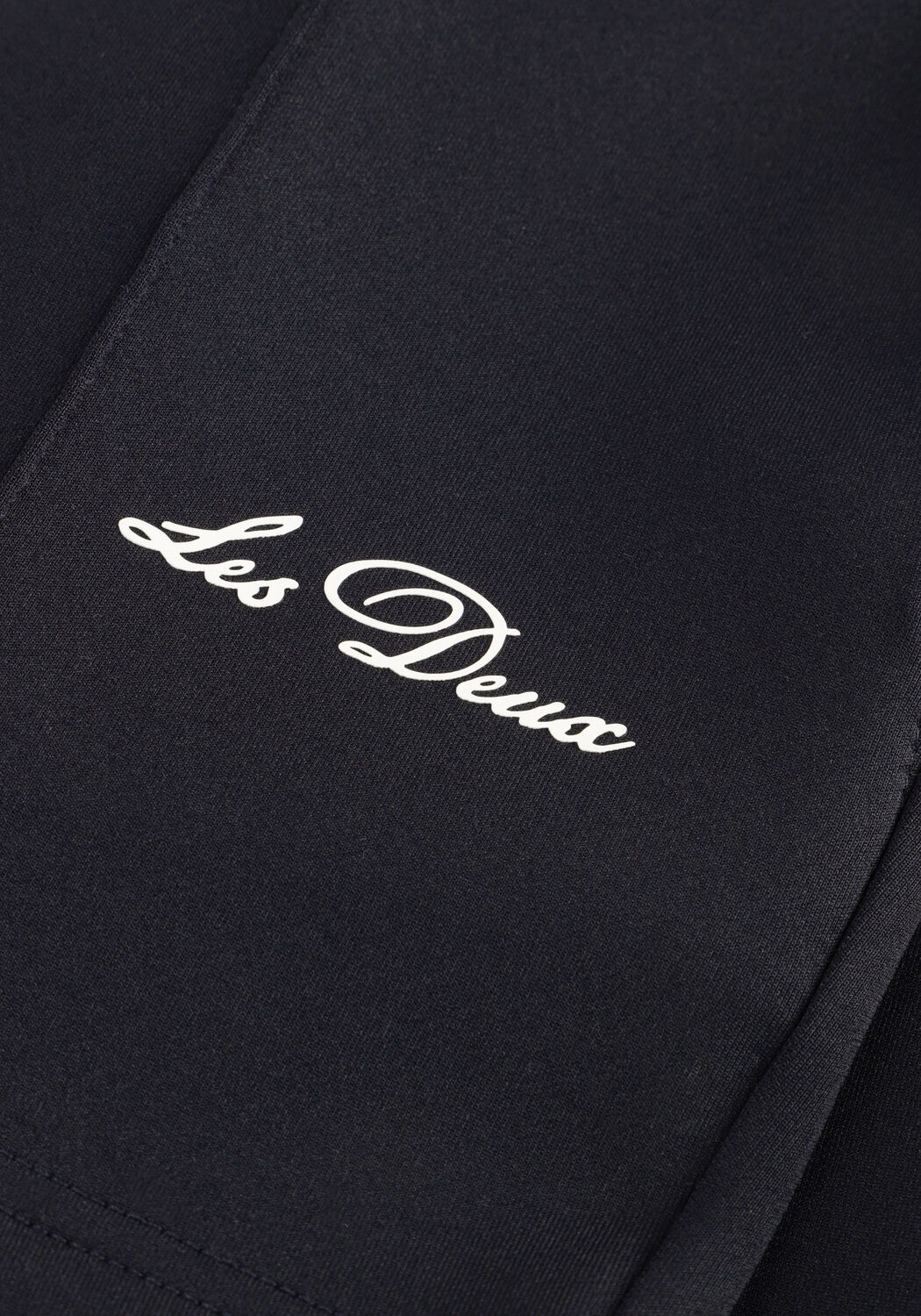 Donkerblauwe LES DEUX Korte broek BALLIER CREW TRACK SHORTS - large