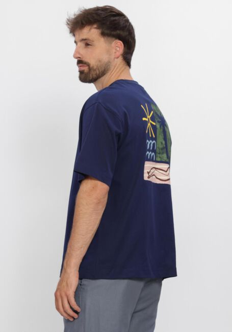 SELECTED MEN T-shirt SLHRELAXNORMAN LICENSE SS TEE en bleu - large