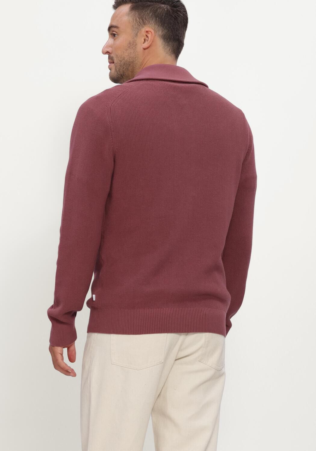 JC RAGS Pull PULLOVER HALF ZIP EDGAR Bordeaux - large