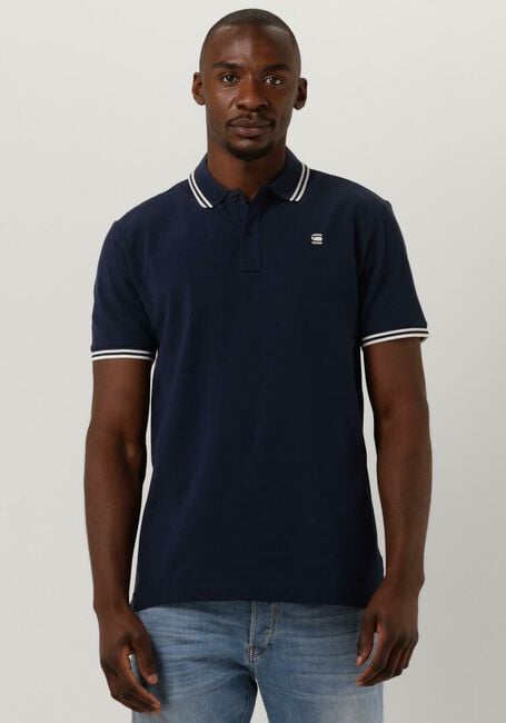 G-STAR RAW Polo DUNDA SLIM STRIPE POLO S/S en bleu - large