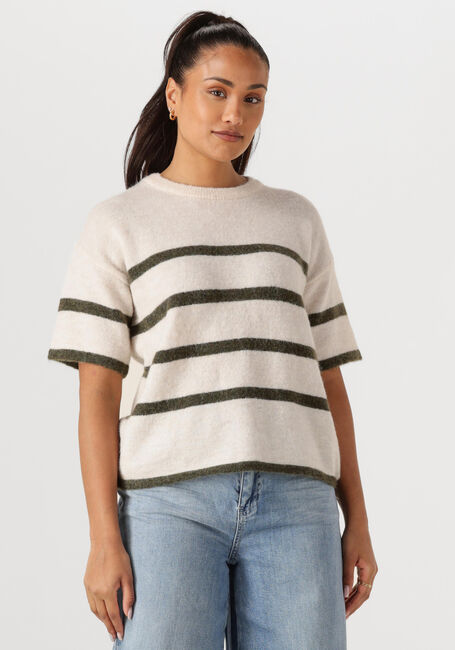 SELECTED FEMME T-shirt SLFMALINE-LILIANA 2/4 KNIT O-NECK Blanc - large