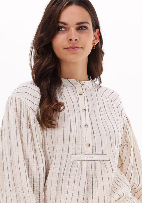 10DAYS OVERSIZED SHIRT LUREX Blouses &Eacute;cru - large