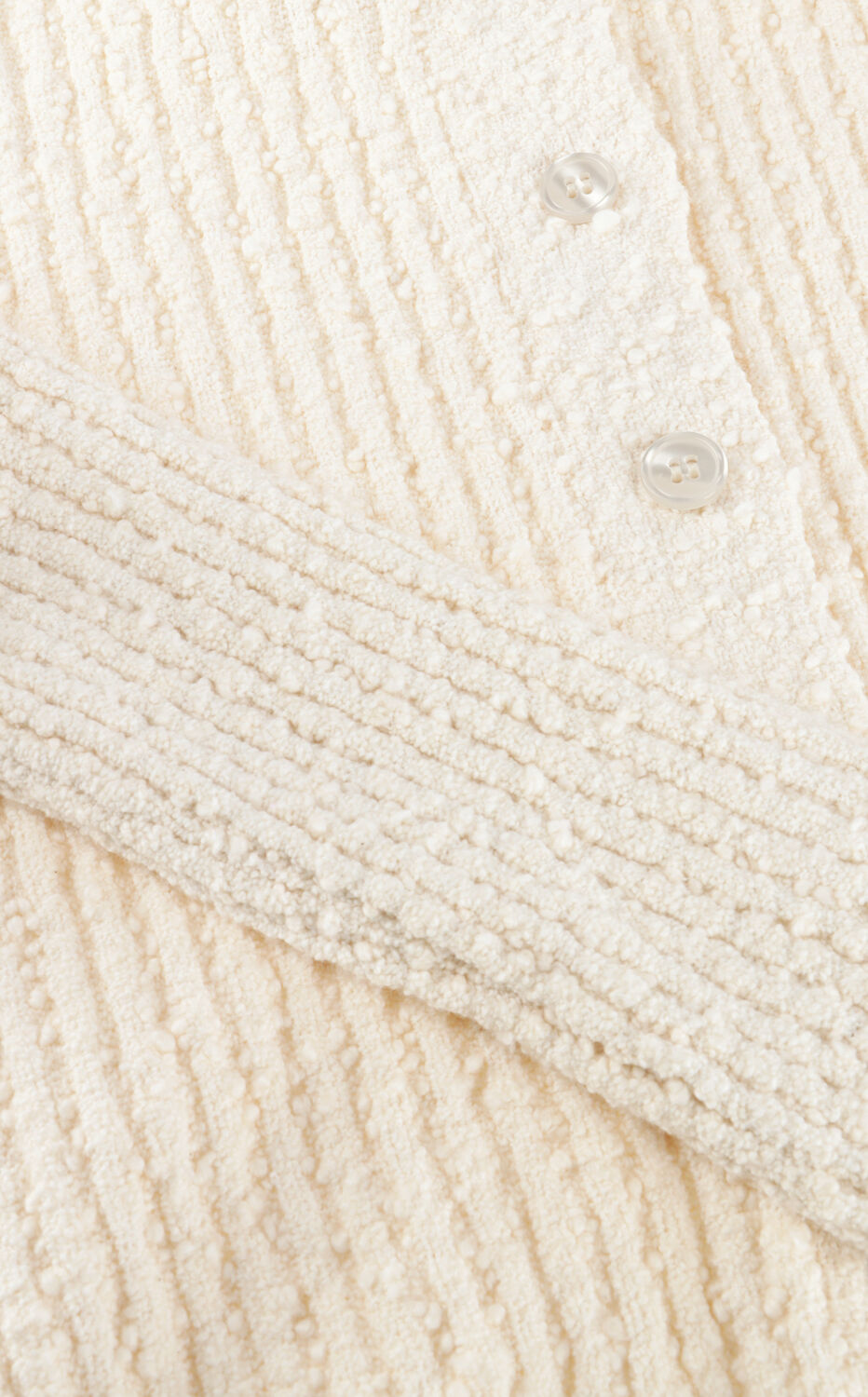 MODSTR&Ouml;M Gilet SHELLEYMD CARDIGAN Cr&egrave;me - large