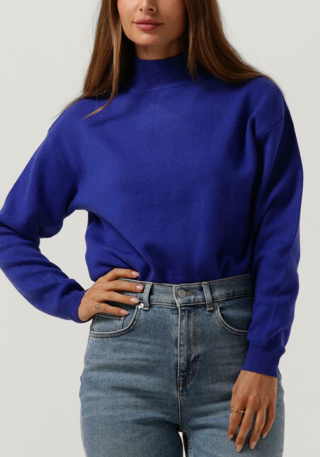 Blauwe turtleneck new arrivals