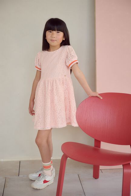 Lichtroze NONO Mini jurk MILA LACE DRESS - large