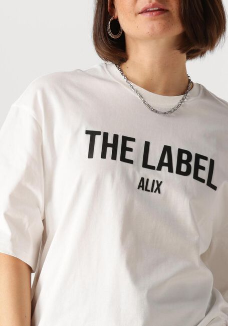 Witte ALIX THE LABEL T-shirt LADIES KNITTED THE LABEL TSHIRT - large