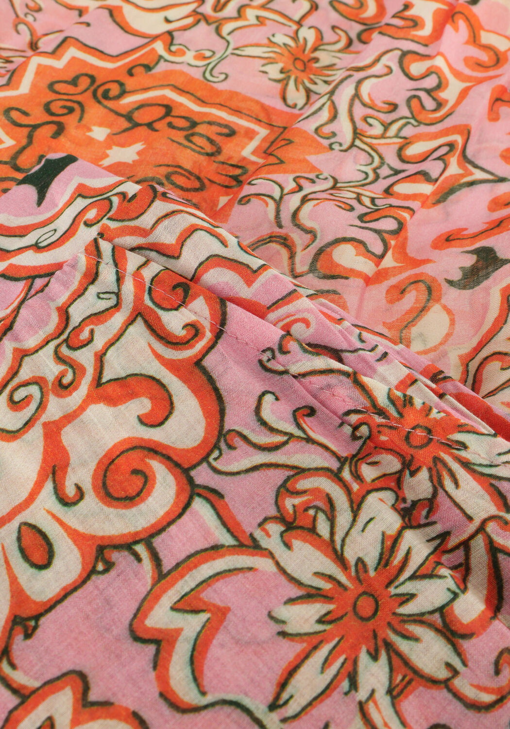 OBJECT Pantalon large OBJHOLLY HW PANT 138 en orange - large