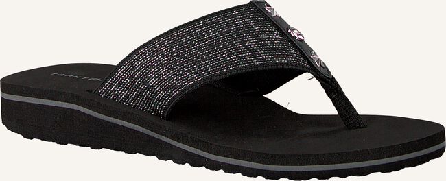 Zwarte TOMMY HILFIGER Slippers ELEVATED METALLIC BEACH SANDAL Zwarte TOMMY HILFIGER Slippers ELEVATED METALLIC BEACH SANDAL - large
