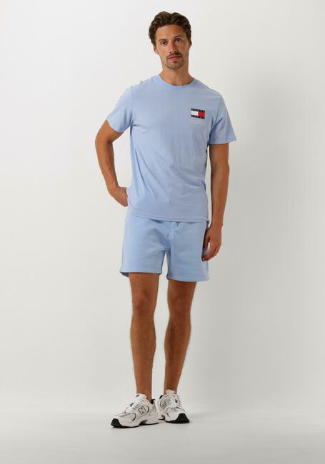 Lichtblauwe TOMMY JEANS Korte broek TJM BEACH FLEECE SHORTS - large