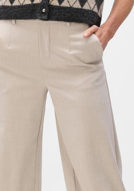 OBJECT Pantalon large OBJLISA WIDE PANT en beige - large
