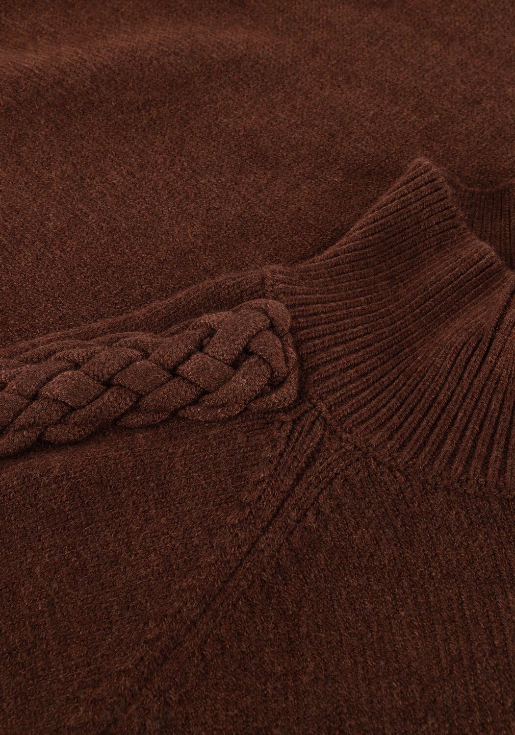 MINUS Haut VERA HIGH NECK en marron - large