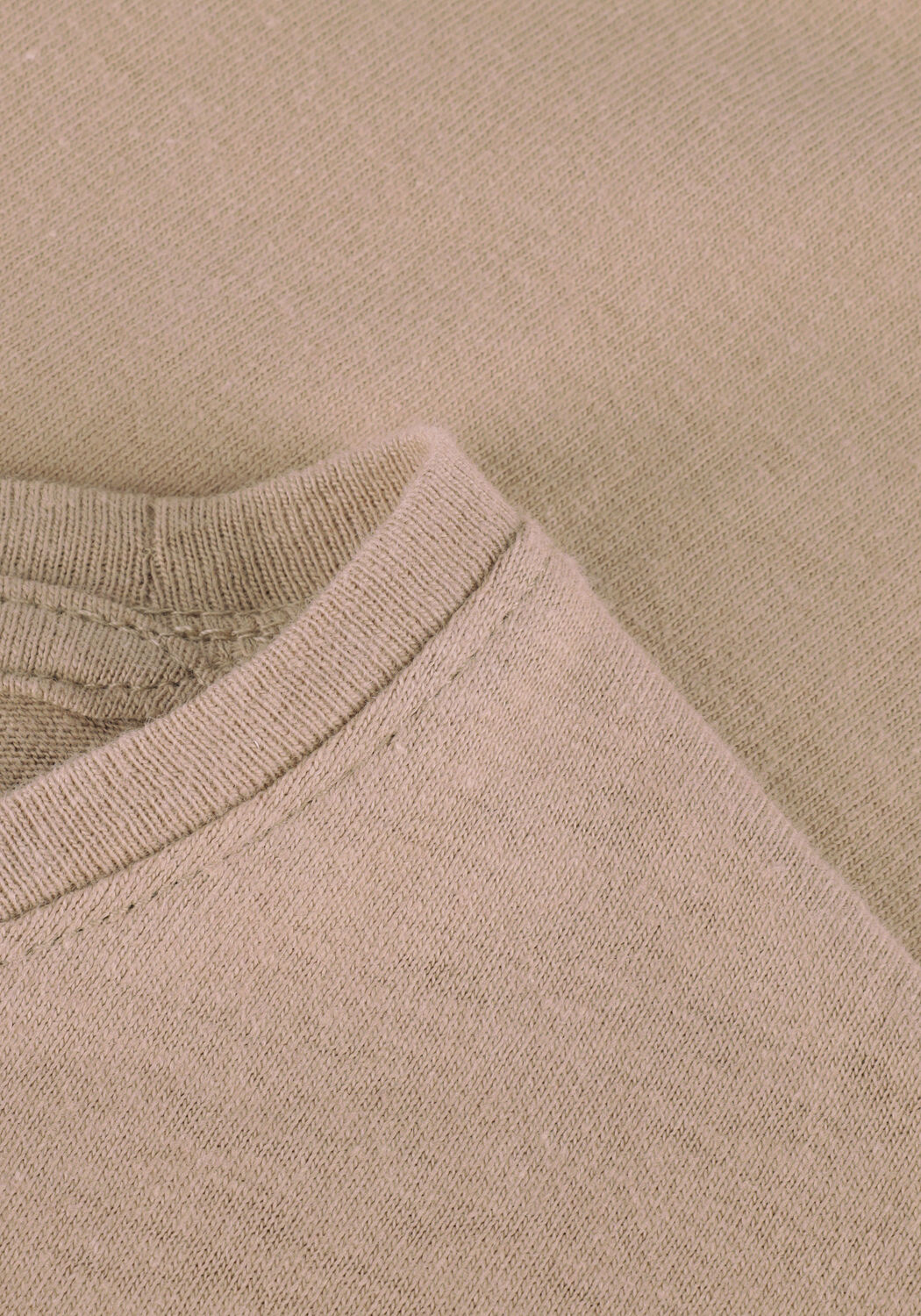 Beige SELECTED MEN T-shirt SLHPAN LINEN SS O-NECK - large