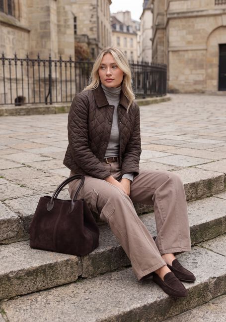 NEO NOIR Veste matelass&eacute; KANYA QUILT JACKE en marron - large